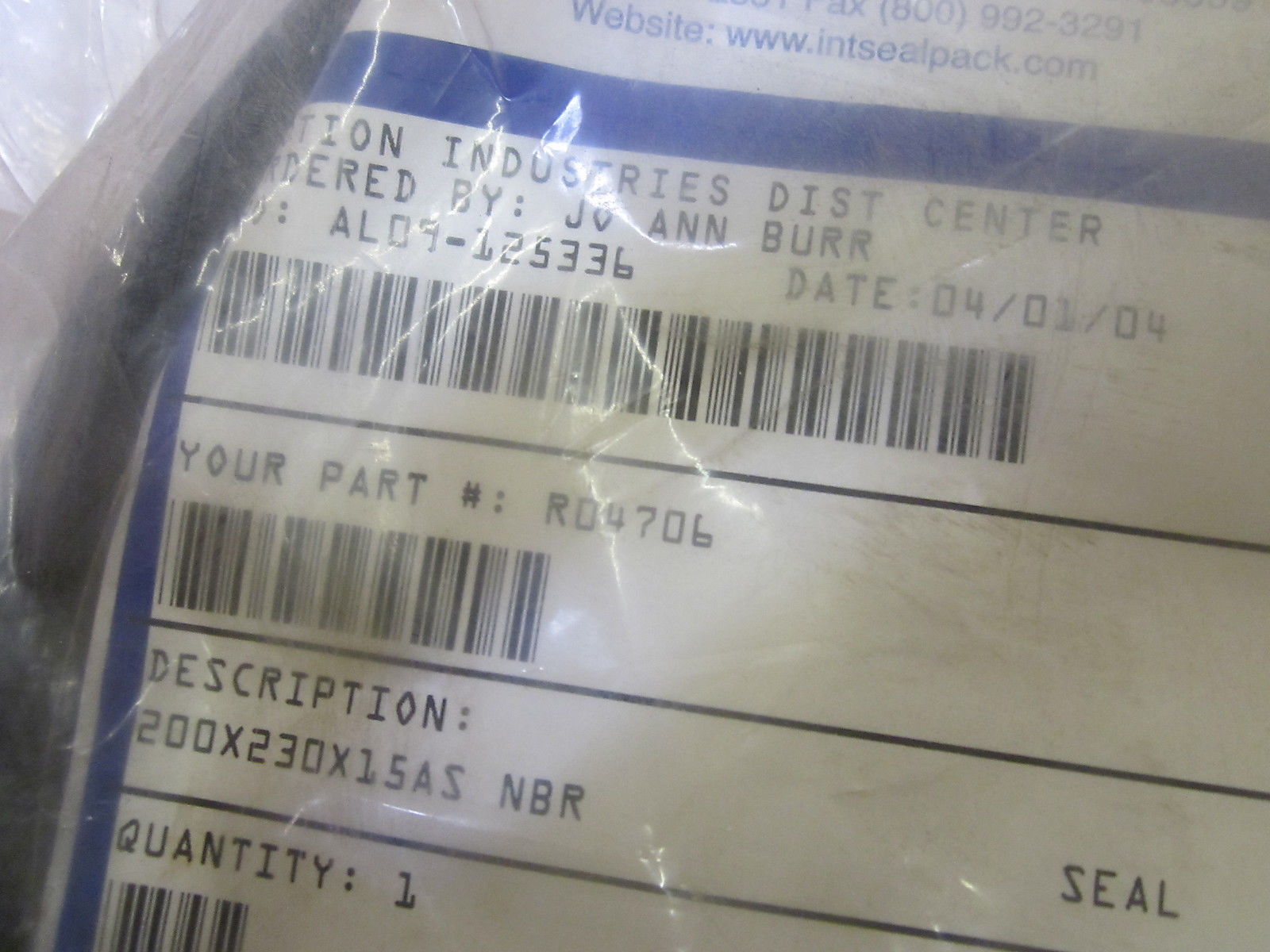 ISP 200X230X15AS NBR SEAL R04706 NSMP
