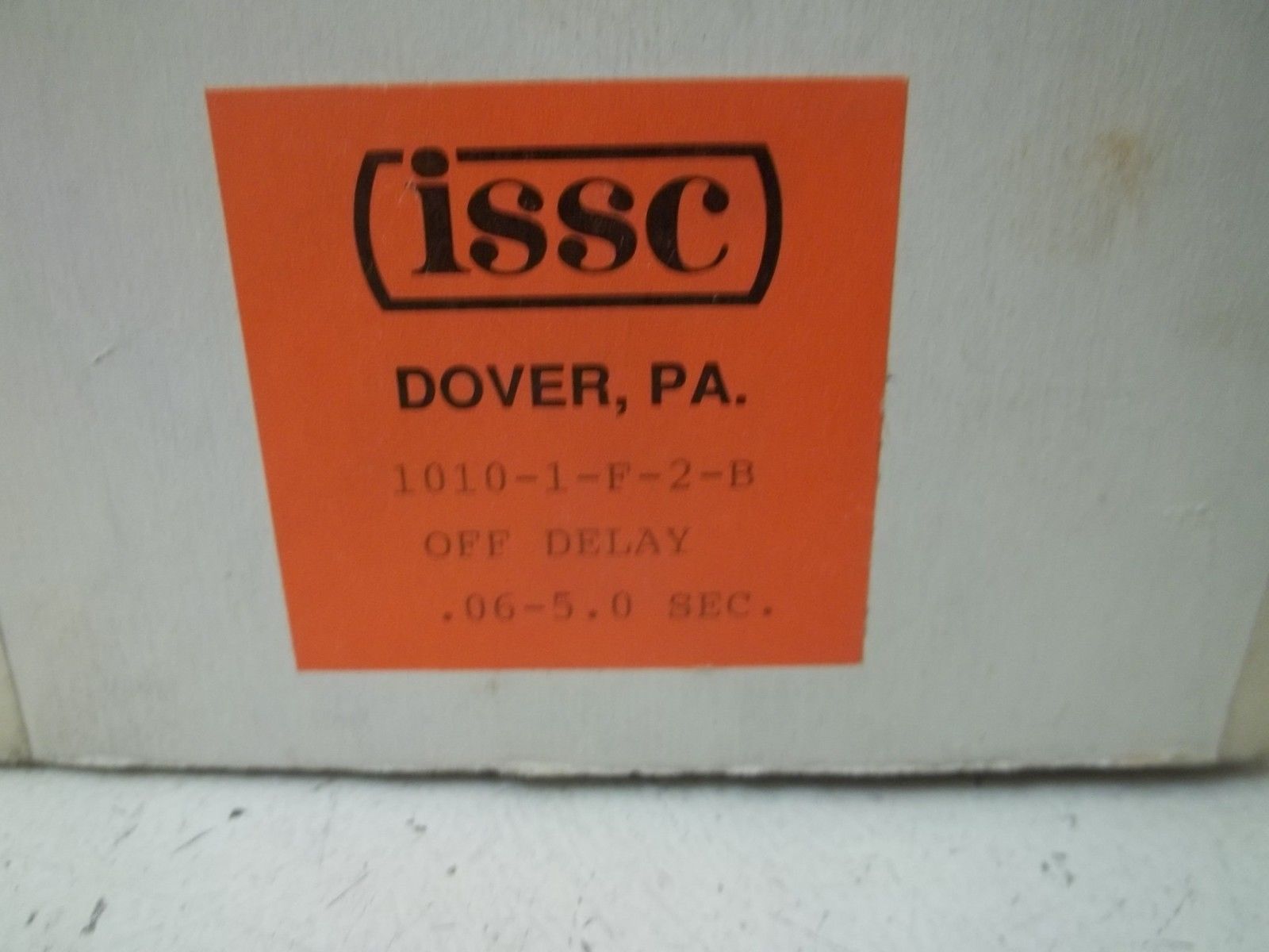 ISSC 1010-1-F-2-B TIMER OFF DELAY .06-5.0 SEC. NSMP