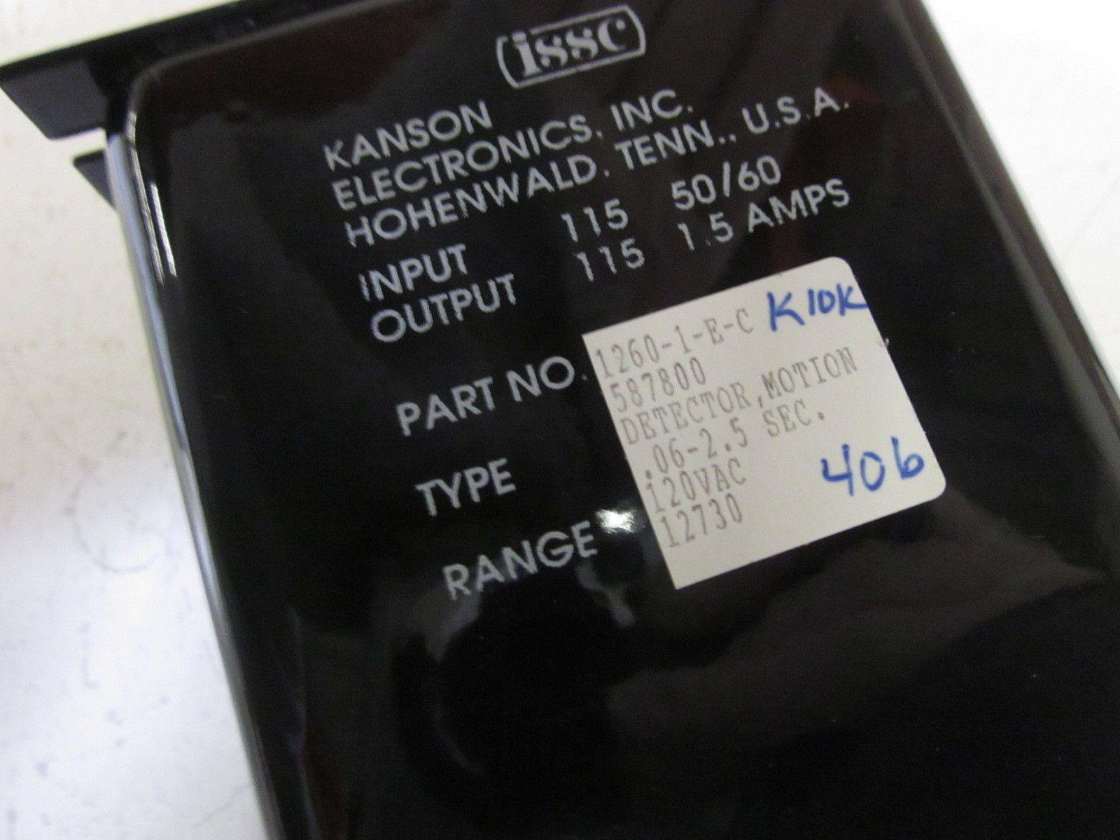 ISSC 1260-1-E-C MOTION DETECTOR .06-2.5SEC NSNP