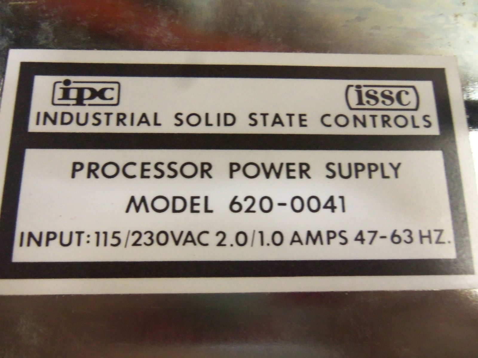 ISSC 620-0041 POWER SUPPLY MODULE W/ CORD UNMP