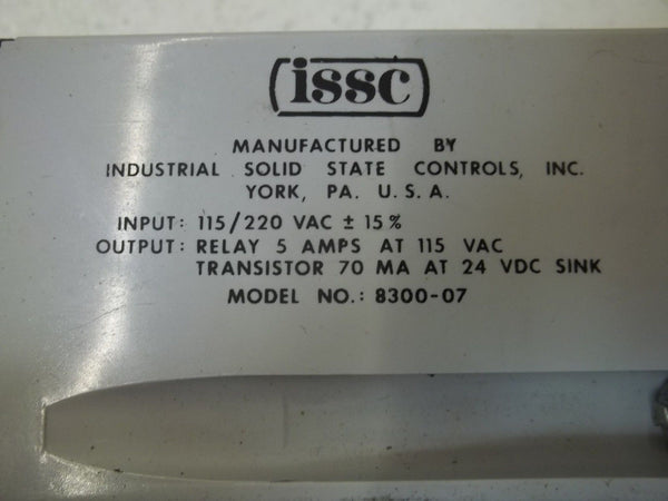 ISSC 8300-07 SAFETY RELAY UNMP