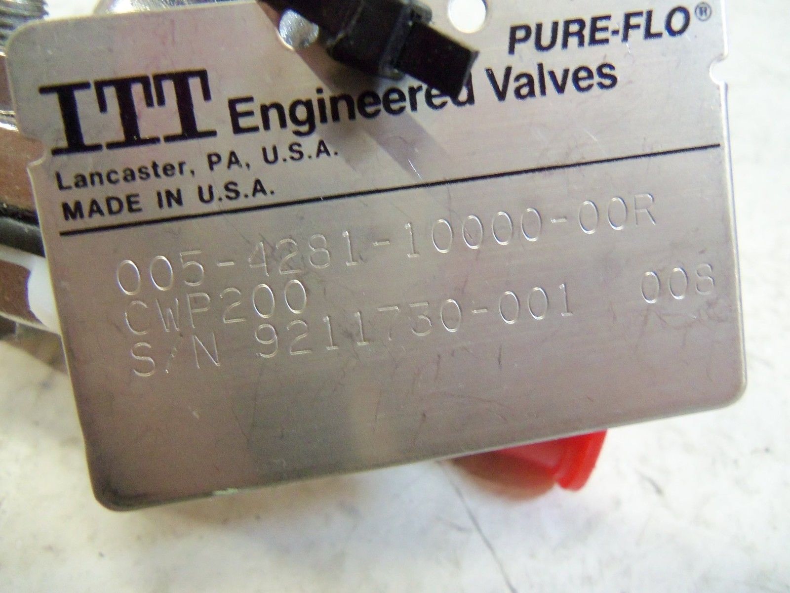 ITT 005-4281-10000-00R VALVE NSNP