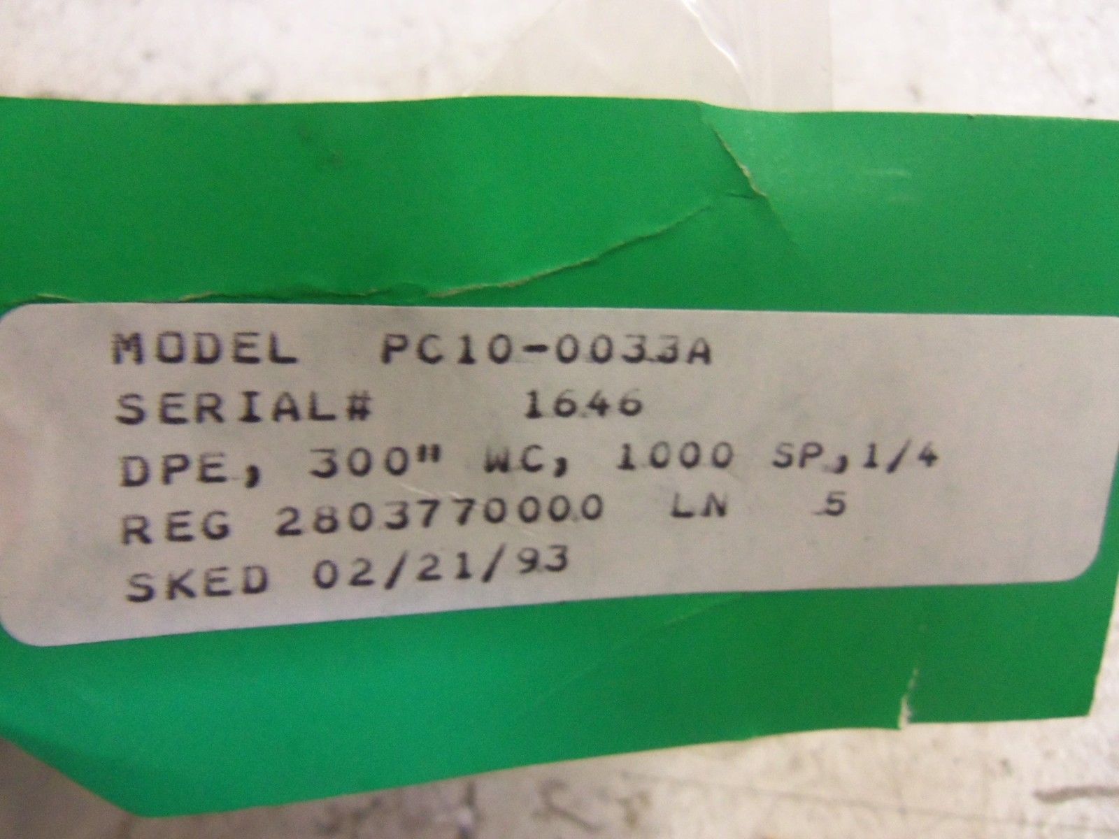 ITT PC10-0033A TRANSDUCER UNMP