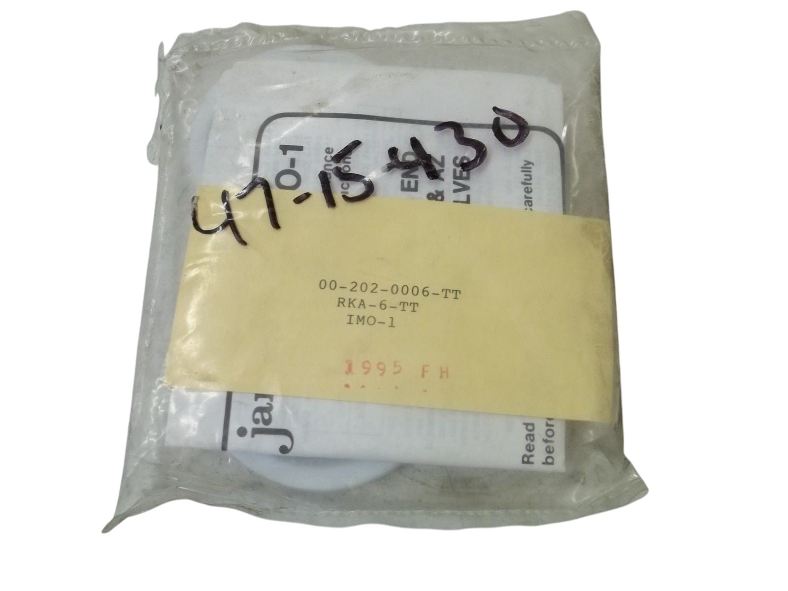 JAMESBURY 00-202-0006-TT FLANGE BALL VALVE REPAIR KIT NSMP