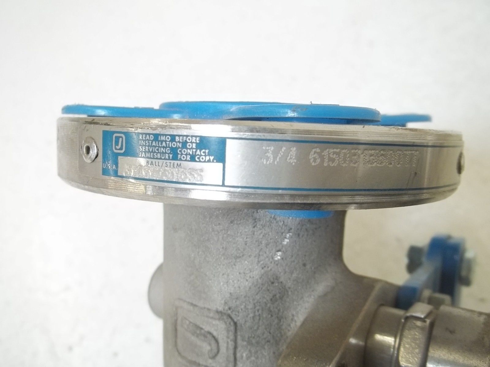 JAMESBURY 3/4" 6150313600TT VALVE UNMP