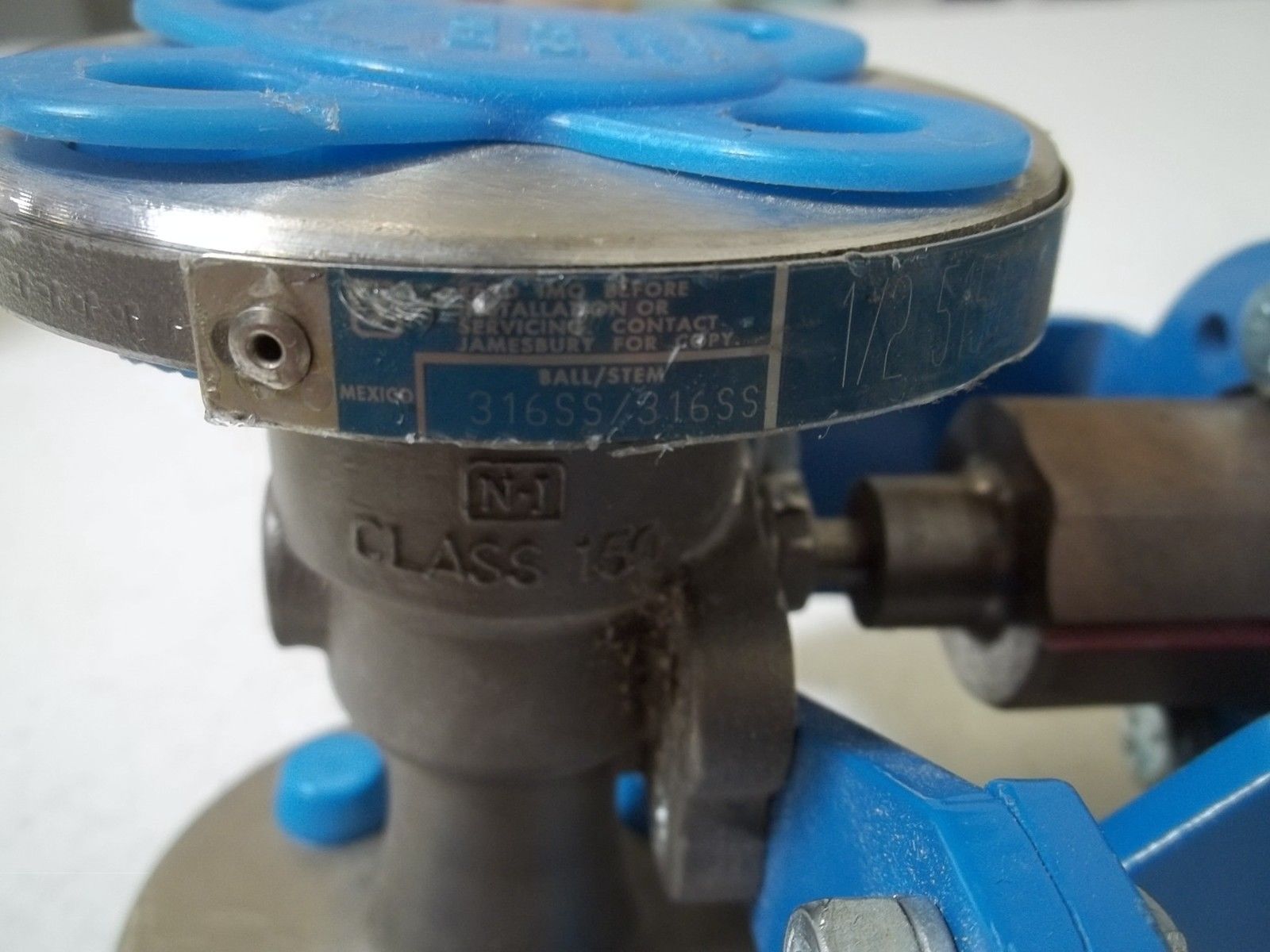 JAMESBURY 52000297086 VALVE DEAD-MAN STAINLESS STEEL 1/2"UNMP