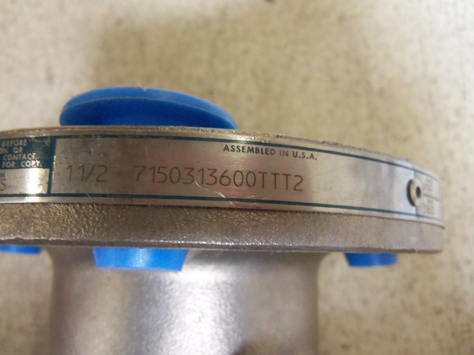 JAMESBURY 7150313600TTT2 VALVE UNMP