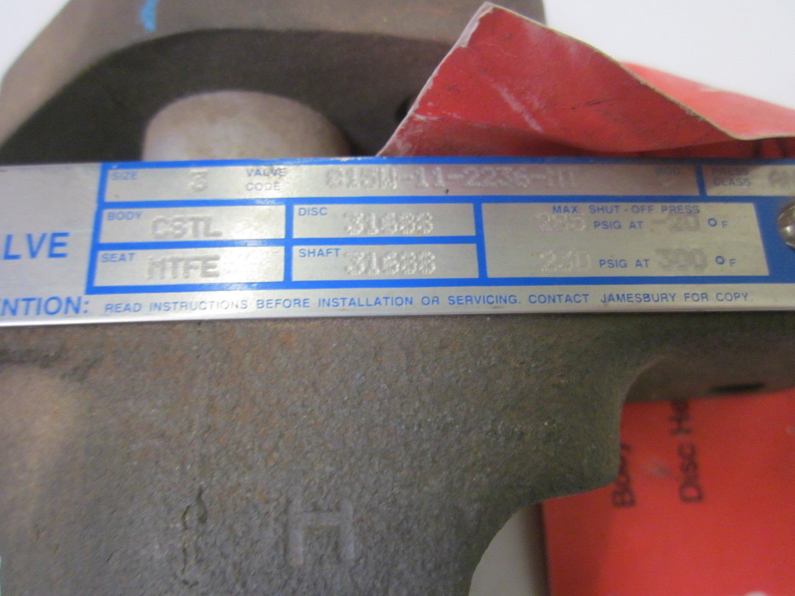 JAMESBURY 815W-11-2236-MT  SIZE 3UNMP