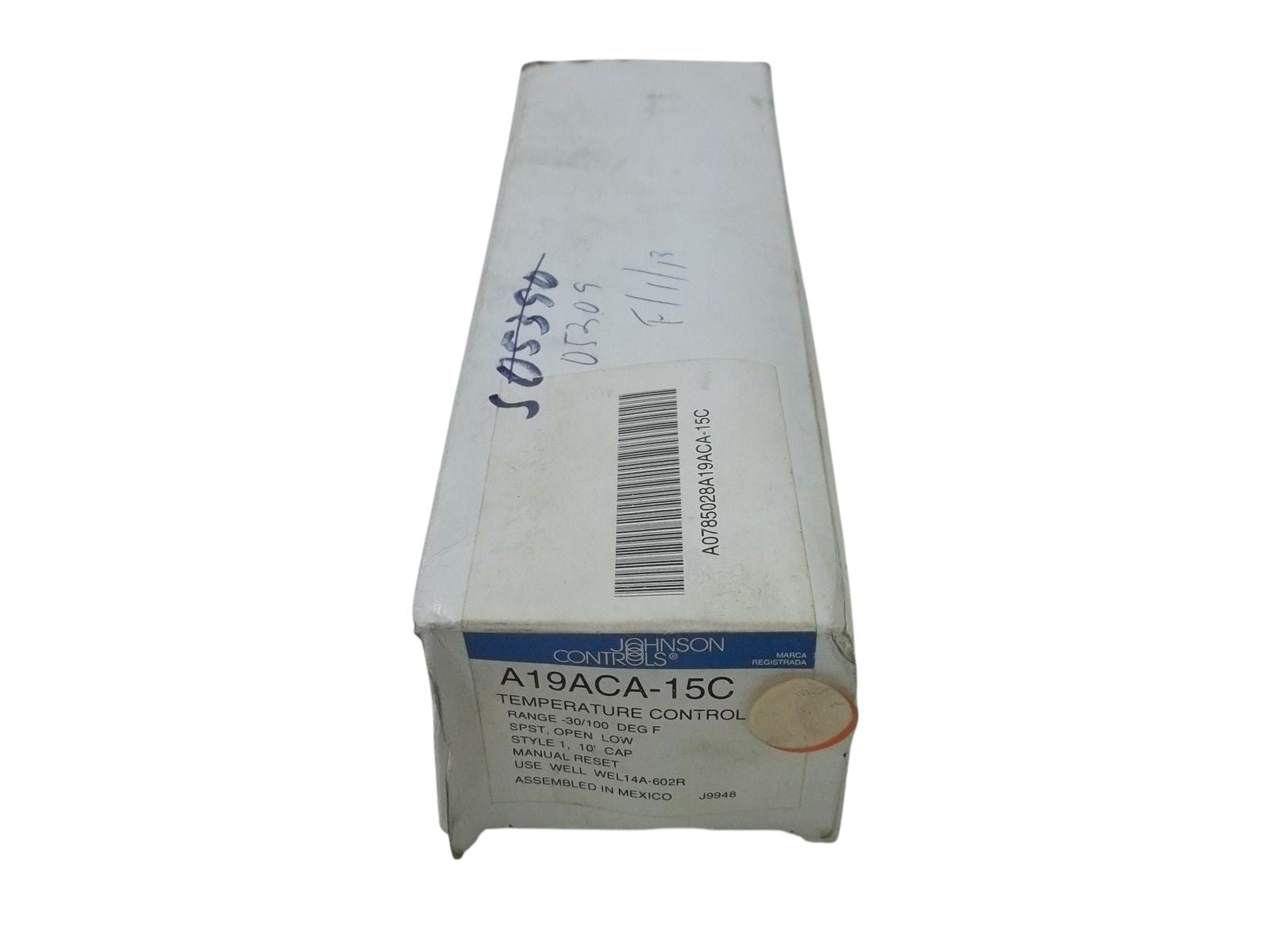 JOHNSON CONTROLS A19ACA-15C TEMPERATURE CONTROLUNMP