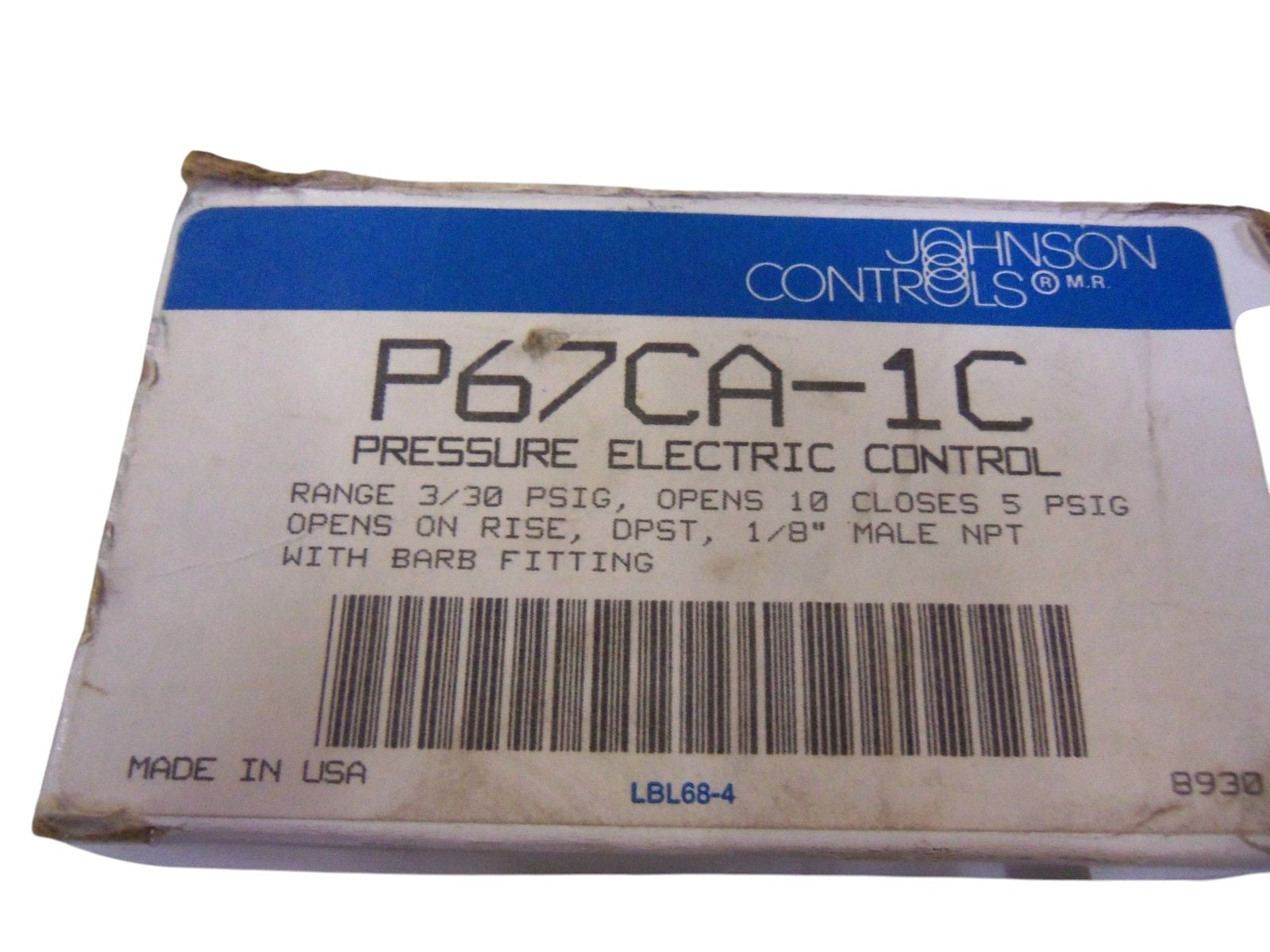 JOHNSON CONTROLS P67CA-1C NSMP