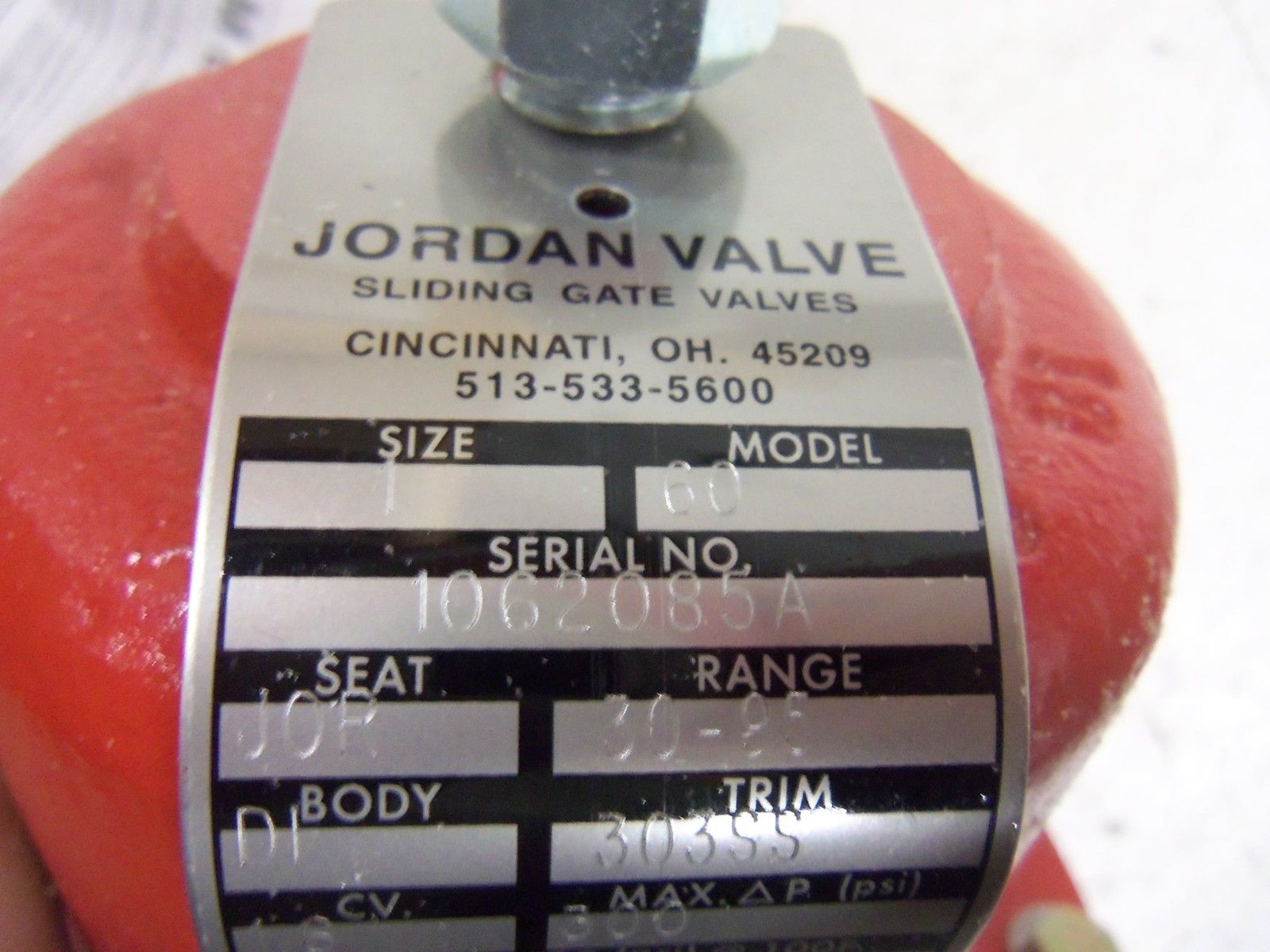 JORDAN 60 VALVE NSMP