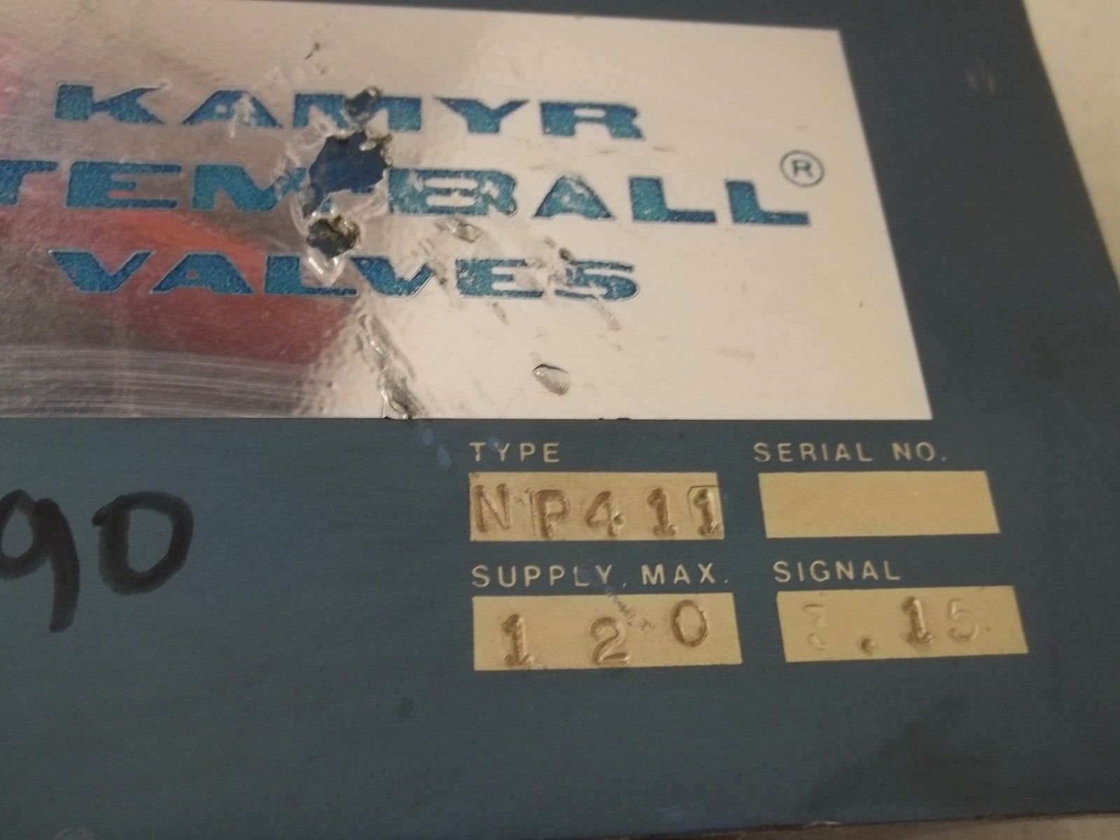 KAMYR VALVE INC. NP411 POSITIONER UNMP