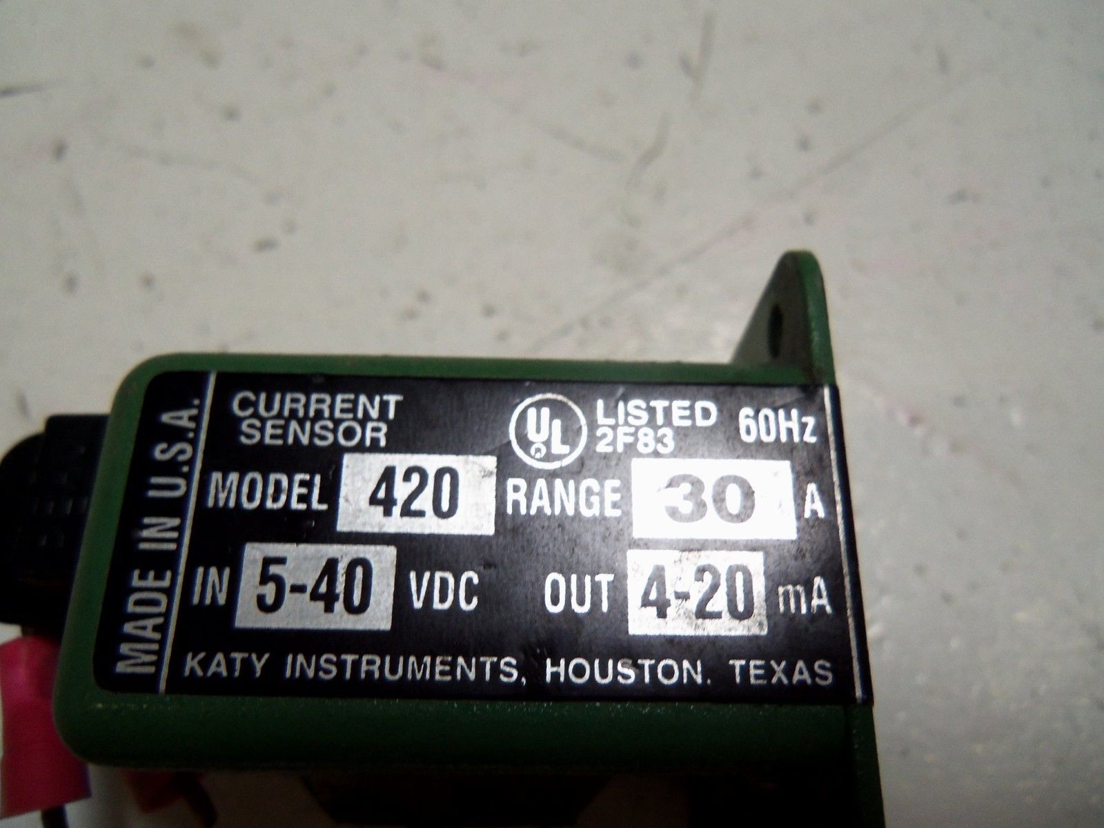 KATY INSTRUMENTS 420-30 CURRENT SENSOR 30A UNMP