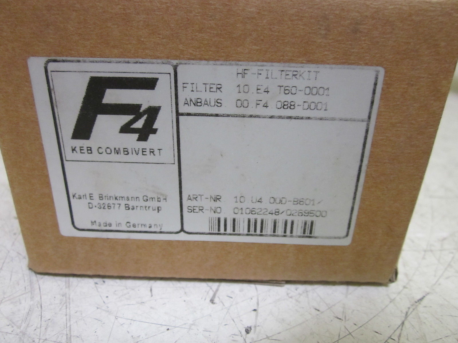 KEB 10.E4.T60-0001 HF-FILTER 30A 240VAC INVERTER NSMP