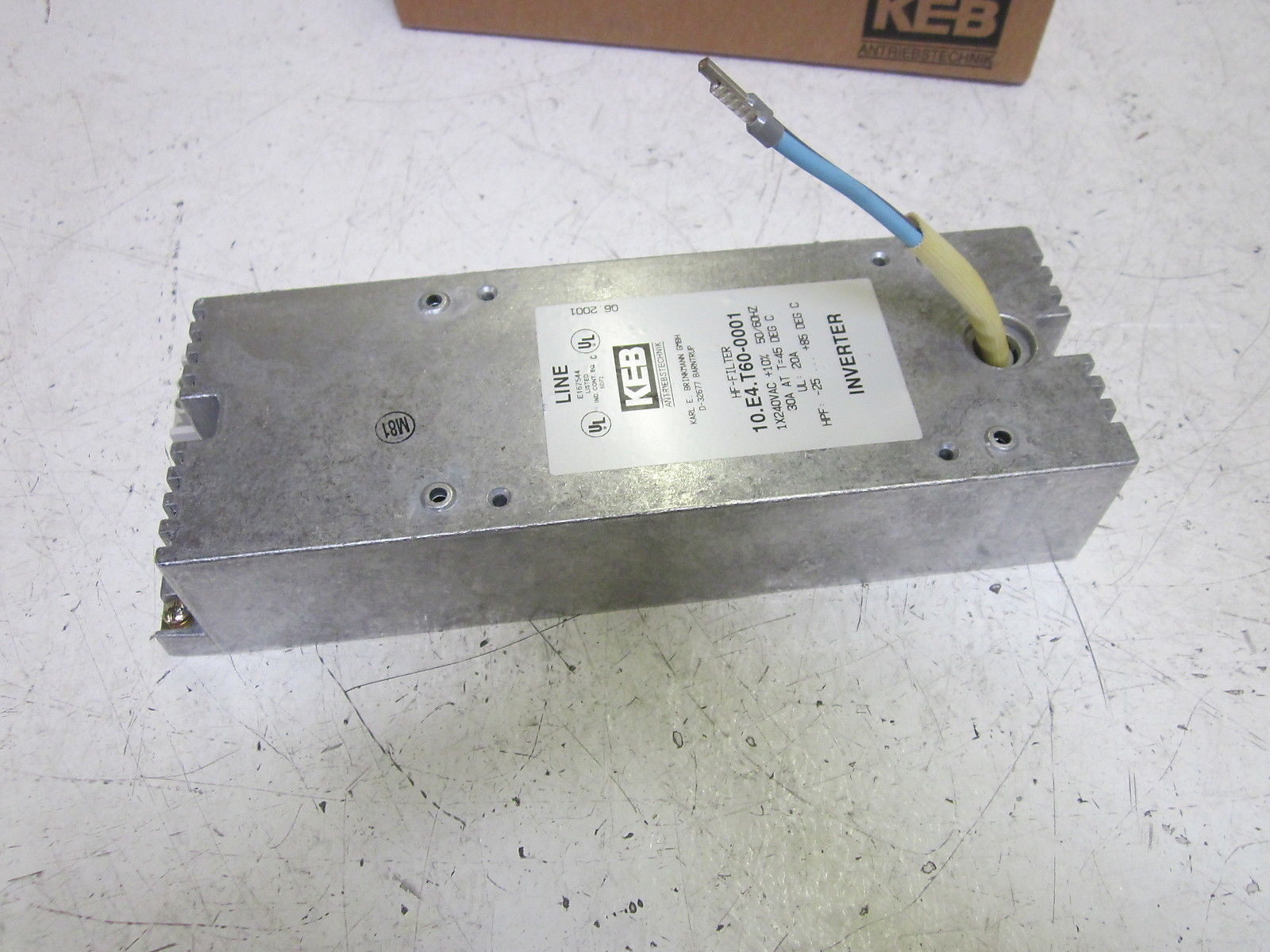 KEB 10.E4.T60-0001 HF-FILTER 30A 240VAC INVERTER NSMP
