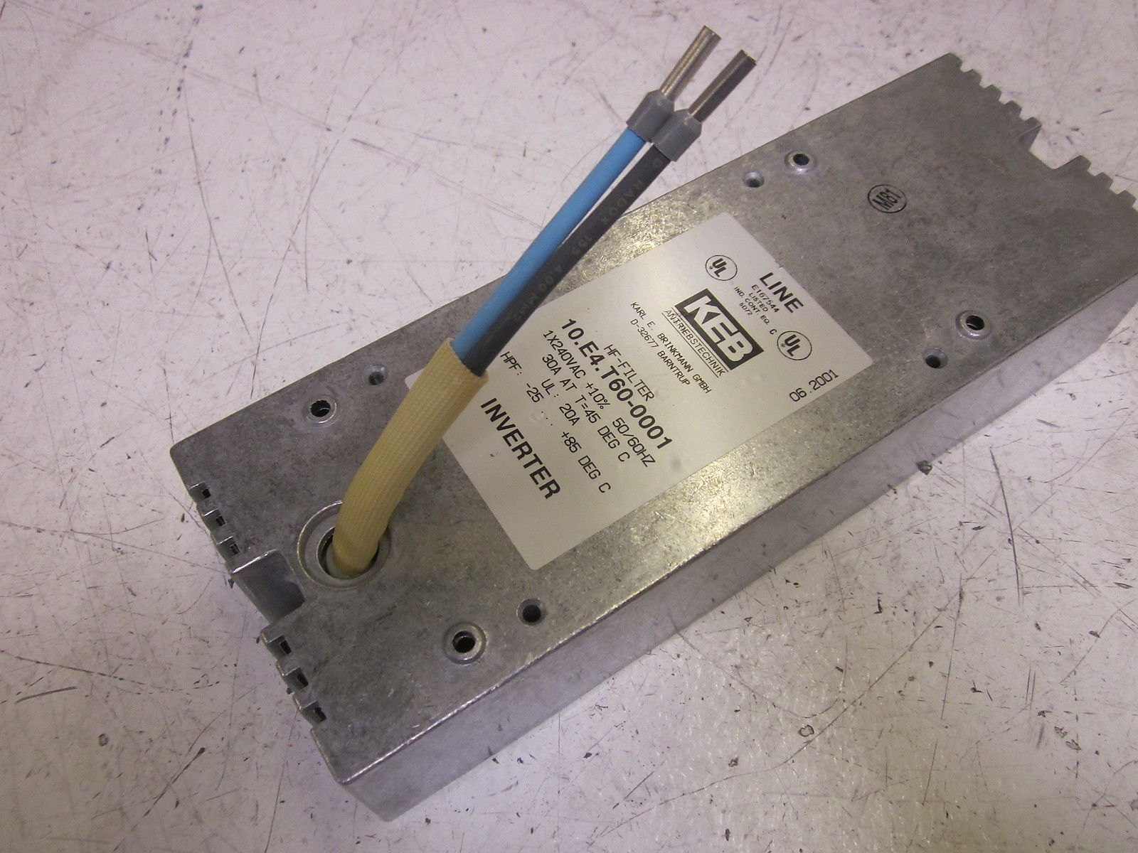 KEB 10.E4.T60-0001 HF-FILTER 30A 240VAC INVERTER NSMP