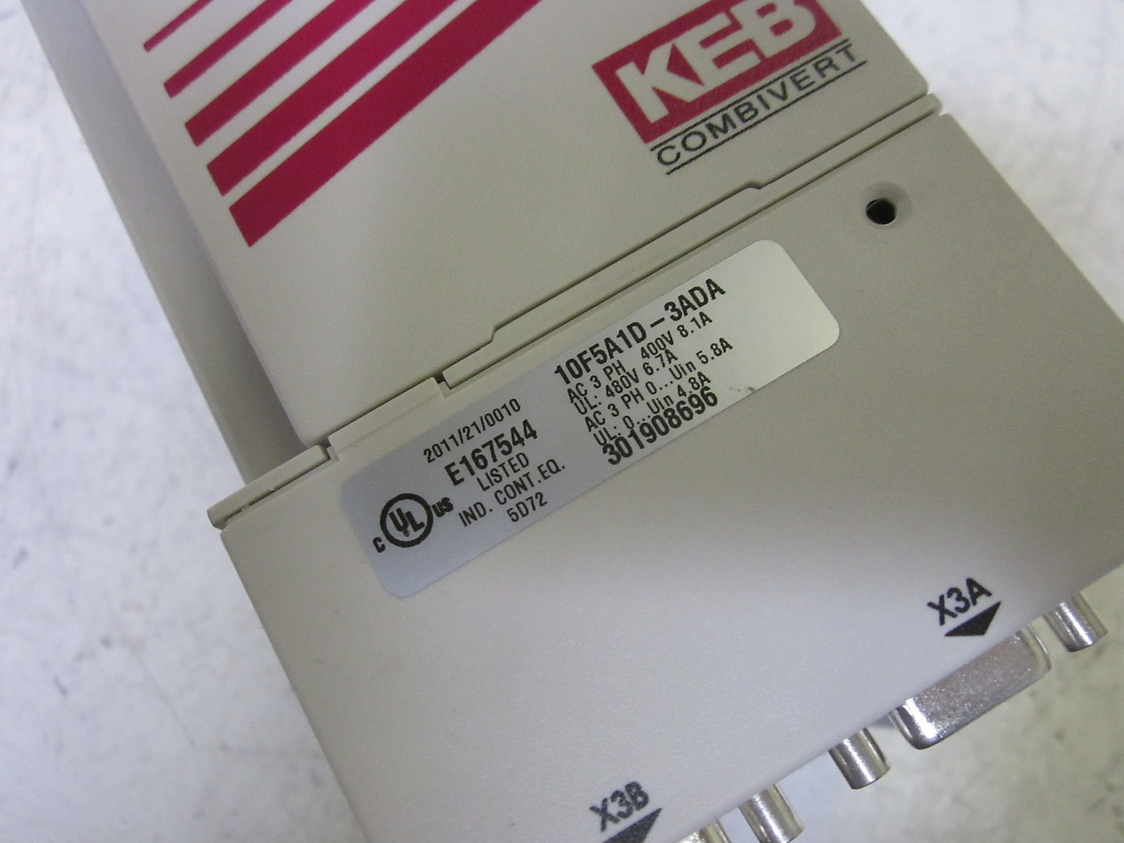 KEB 10F5A1D-3ADA 400/480VAC 8.1/6.7A NSMP