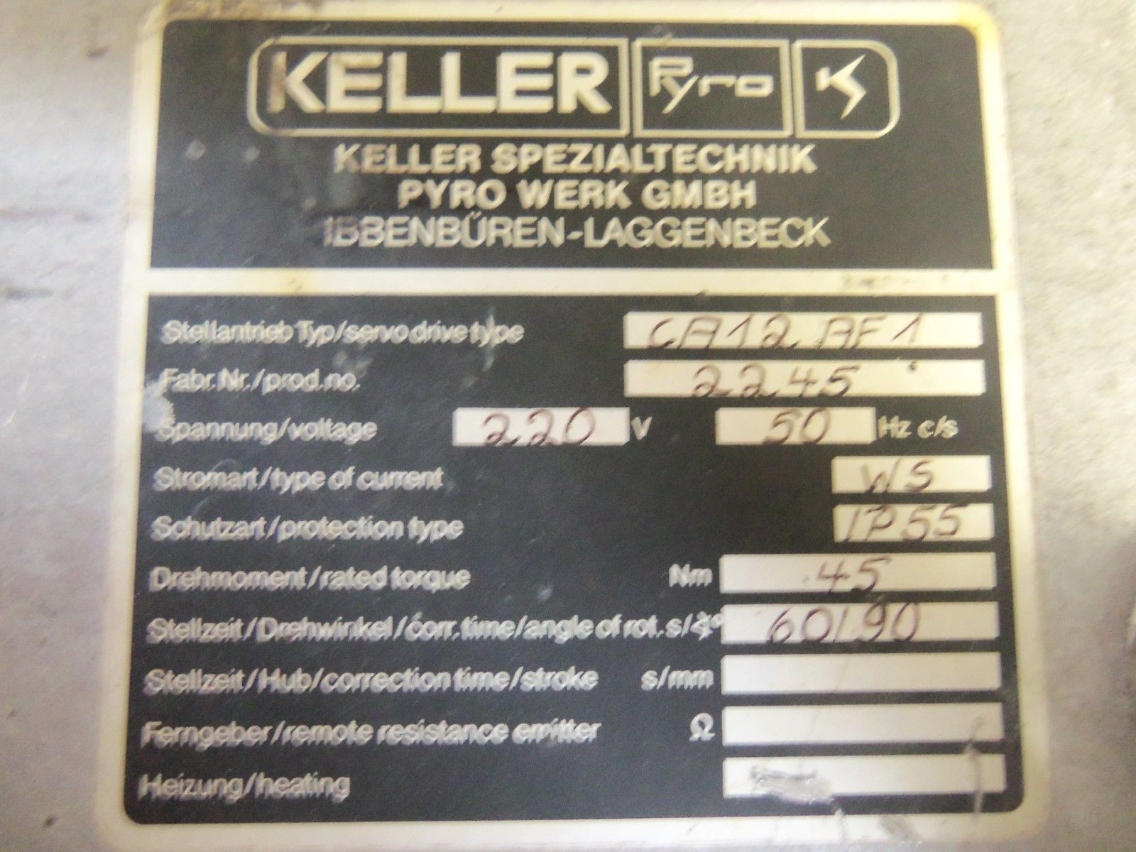 KELLER CA12AF1 UNMP