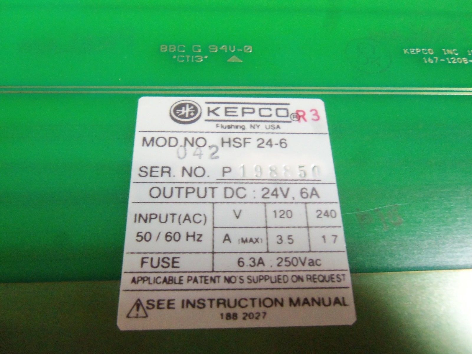 KEPCO HSF 24-6 POWER MODULE UNMP