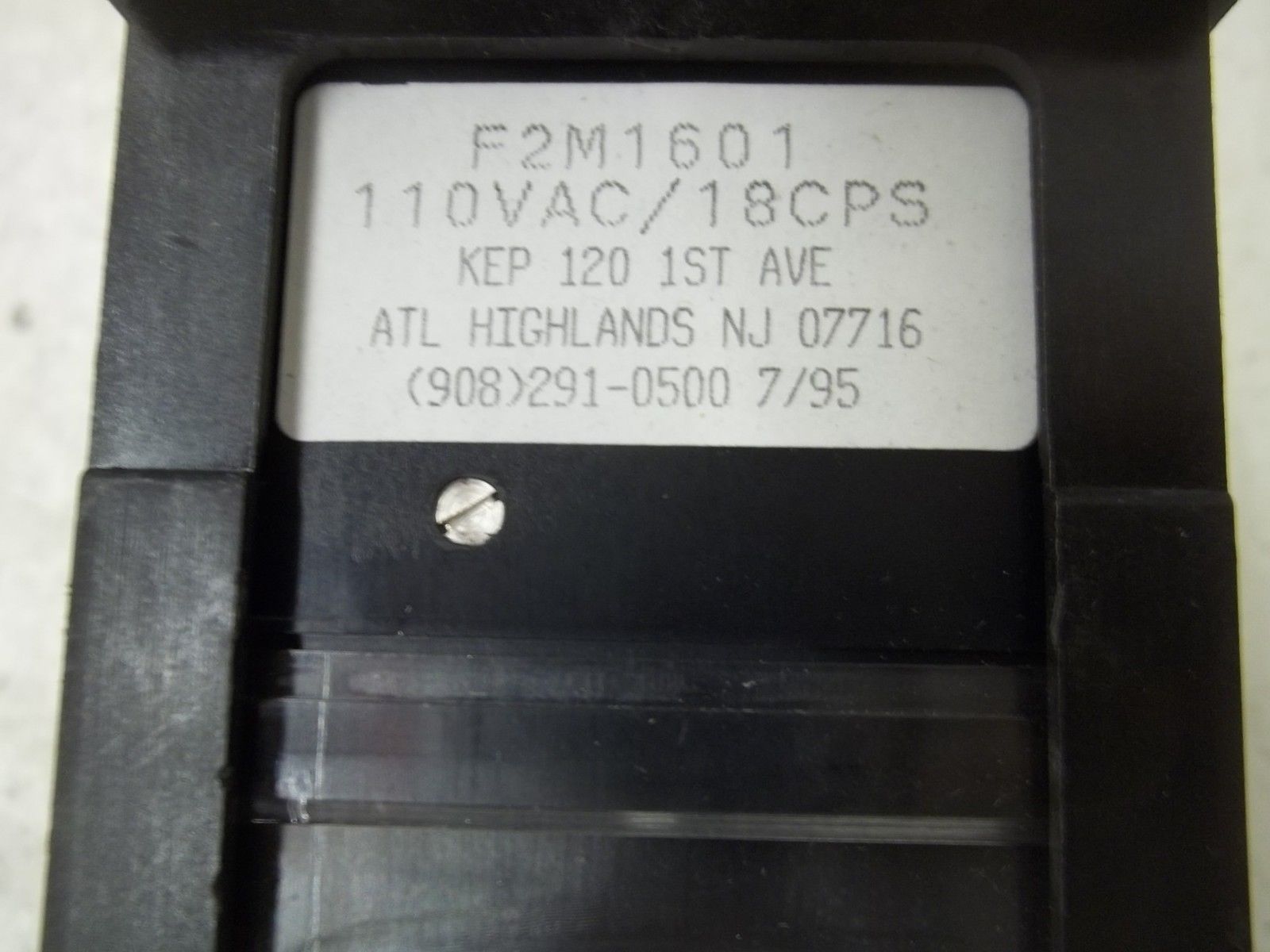 KEP F2M1601 COUNTER 110/VAC/18CPS UNMP
