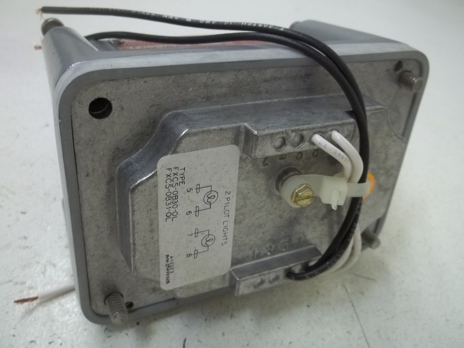KILLARK FXCS-0B30-RL DOUBLE PILOT LIGHT CONTROL STATION RED LENS NSMP