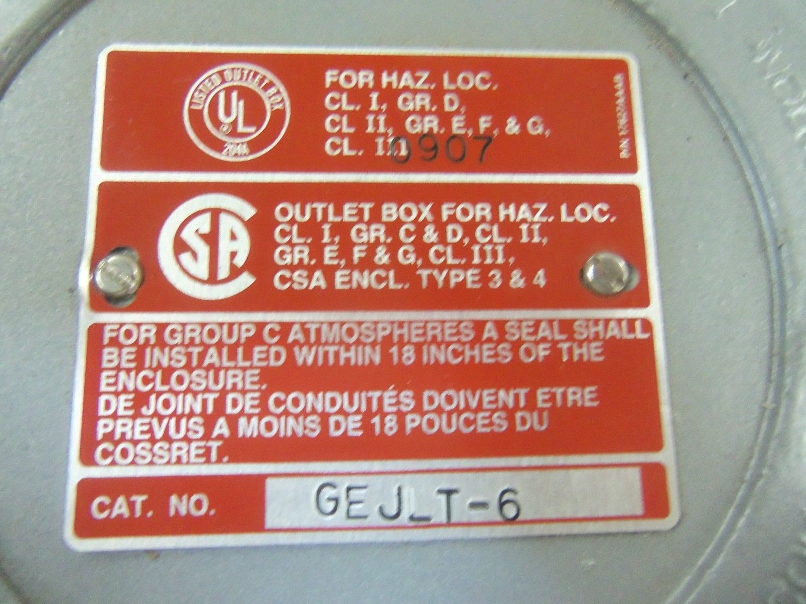 KILLARK GEJLT-6 CONDUIT NSMP