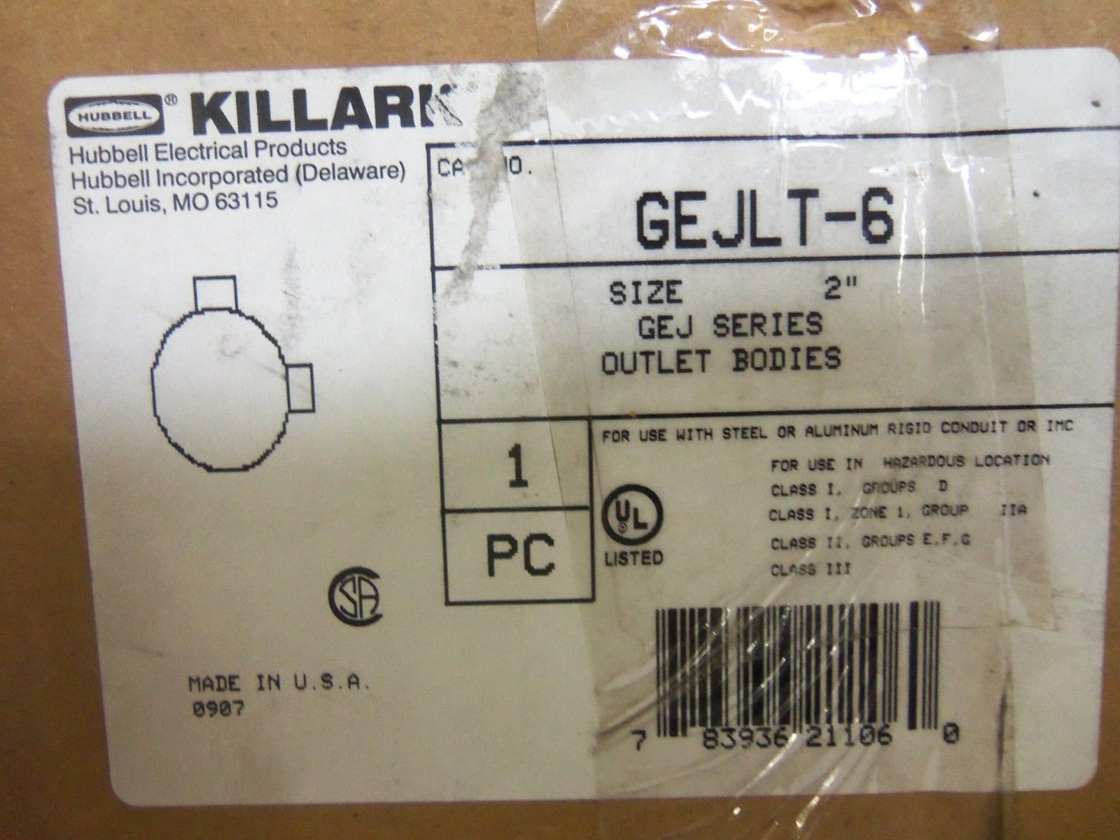 KILLARK GEJLT-6 CONDUIT NSMP