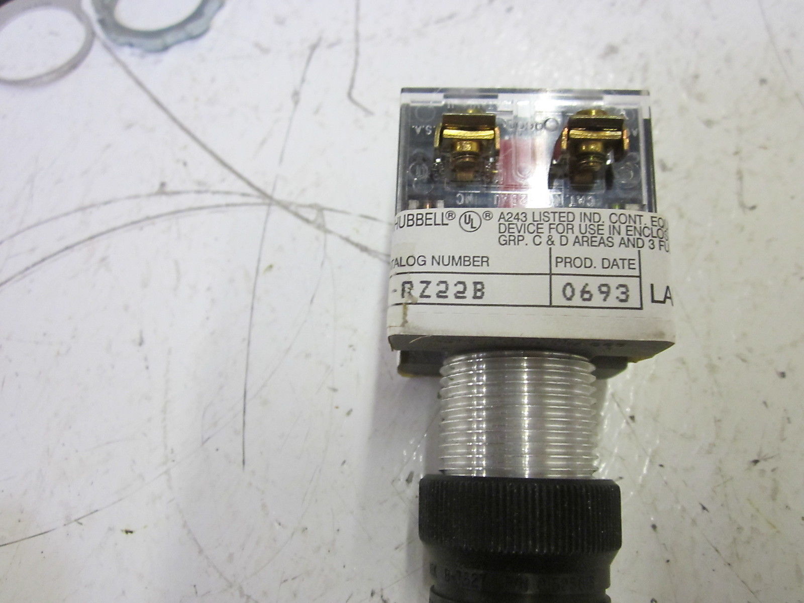 KILLARK/HUBBELL G021-RZ22B RED PUSHBUTTON NSMP