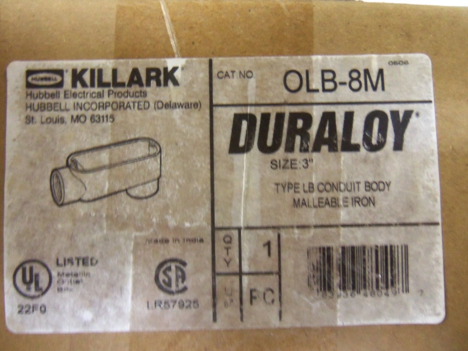 KILLARK OLB-8M CONDUIT NSMP