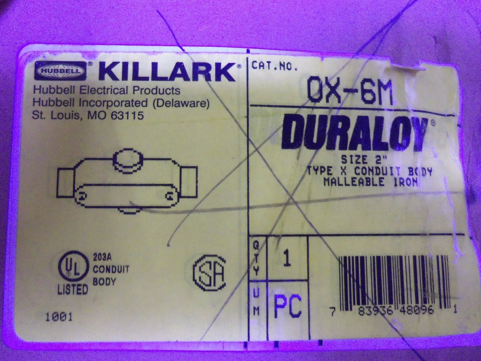 KILLARK OX-6M CONDUIT NSMP