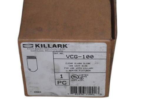 KILLARK VCG-100 INCANDESCENT FIXTURE GLOBE NSMP