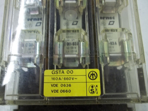 KLOCKNER-MOLLER GSTA00 CIRCUIT BREAKER 160A/660V UNMP