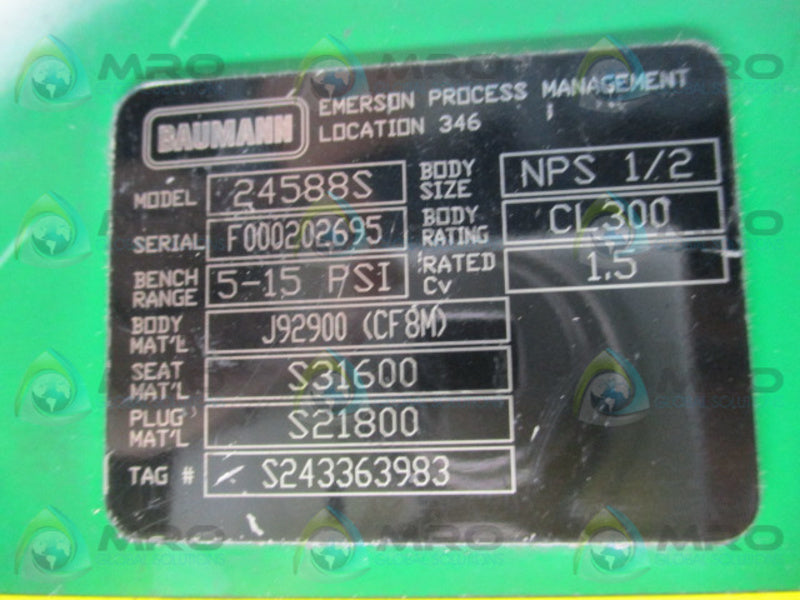 BAUMANN 24588S (AS PICTURED) NSNP