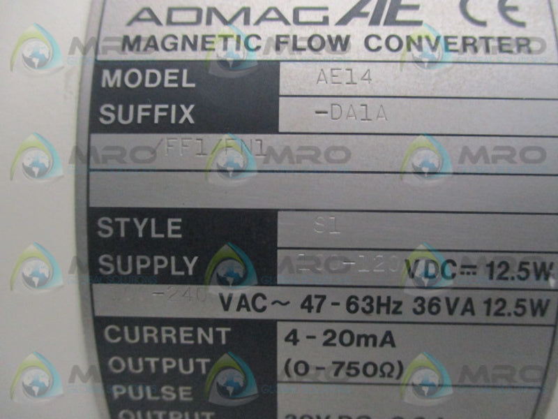 YOKOGAWA AE14-DA1A/FF1/FN1 MAGNETIC FLOW CONVERTER  NSNP