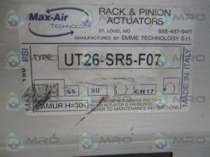 EMME TECHNOLOGY UT26-SR5-F07 2-WAY DIRECTIONAL  ACTUATOR  UNMP