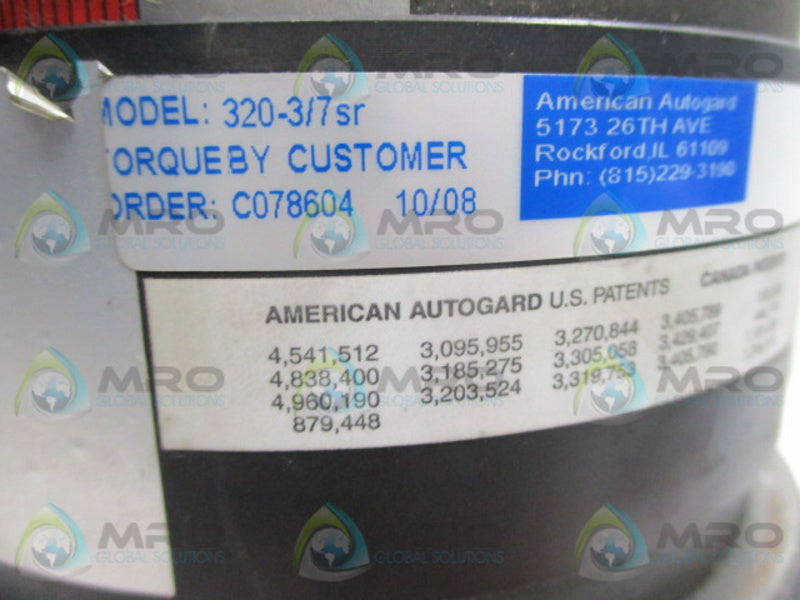 AUTOGARD 320-3/7SR TORQUE LIMITER  UNMP