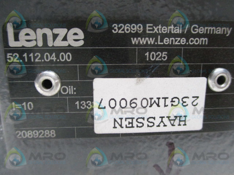 LENZE 52.112.04.00 GEAR MOTOR  NSNP