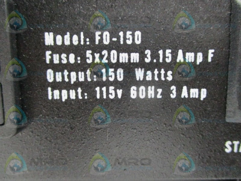FIBEROPTICS TECH FO-150 LIGHT SOURCE GENERATOR  UNMP