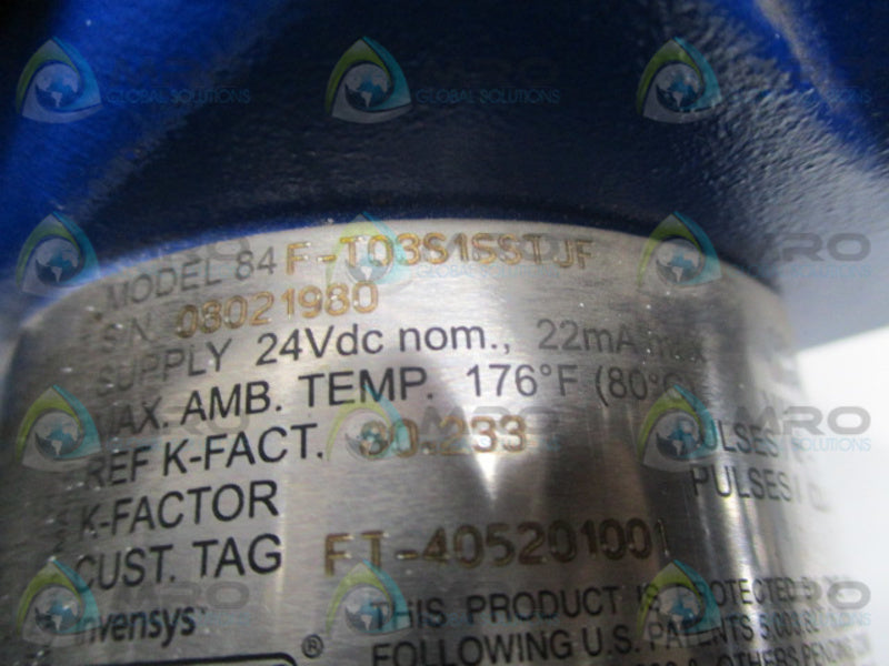 FOXBORO 84F-102S1SSTJF FLOW METER  NSNP