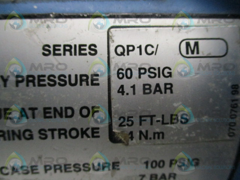 JAMESBURY QP1C/M ACTUATOR  UNMP