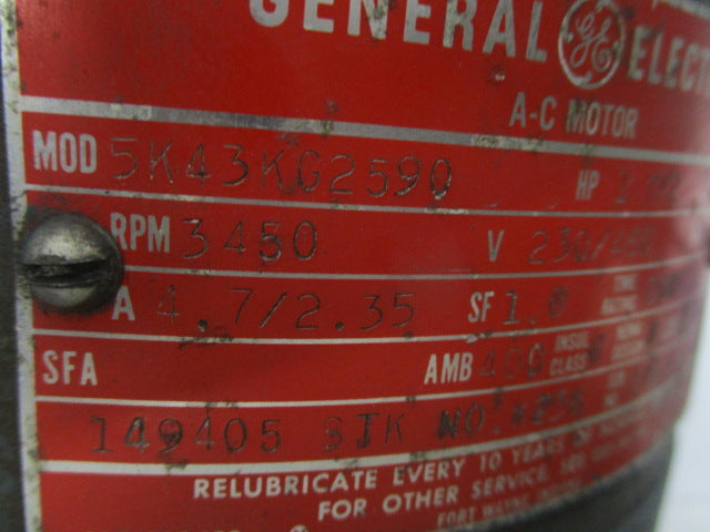 GENERAL ELECTRIC 5K43KG2590 AC MOTOR  UNMP