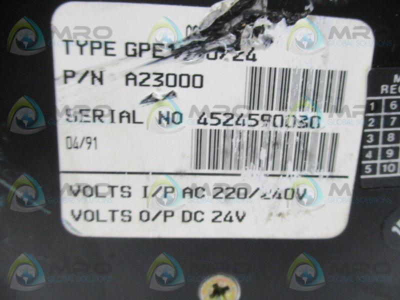 COUTANT A23000  POWER SUPPLY  UNMP