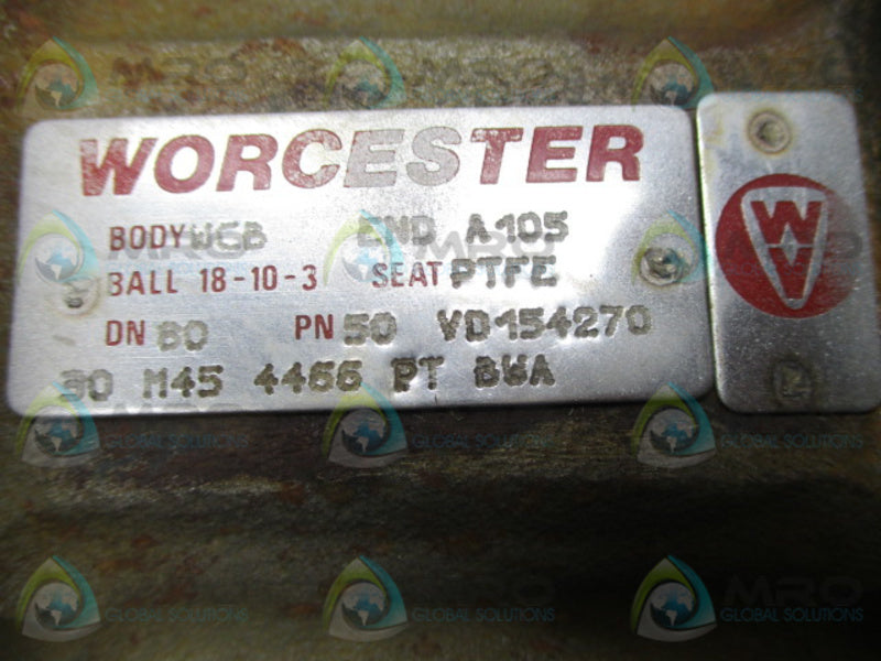 WORCESTOR 50-VD154270 FLANGED BALL VALVE  UNMP