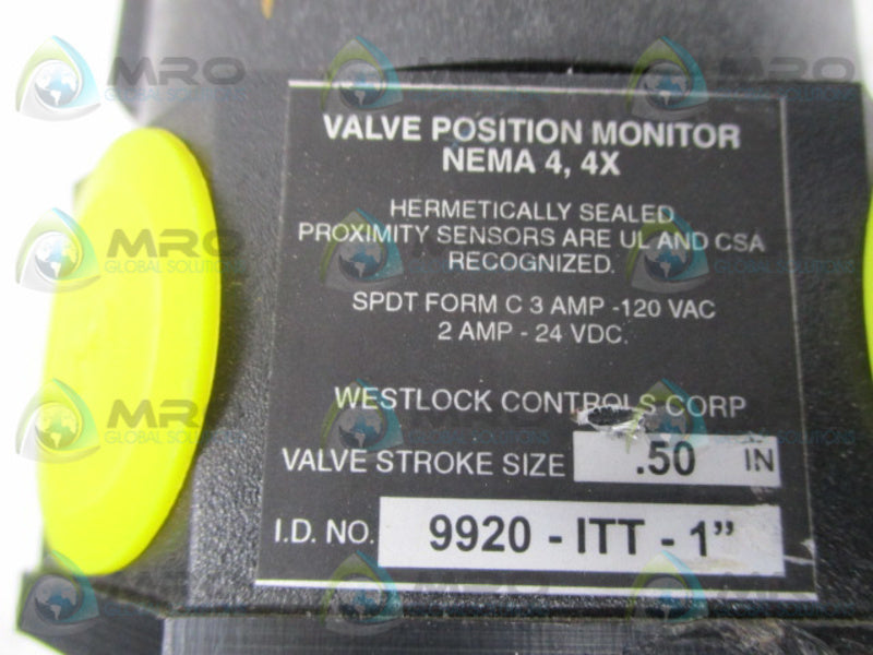 WESTLOCK 9920-ITT-1 VALVE POSITION MONITOR  NSNP