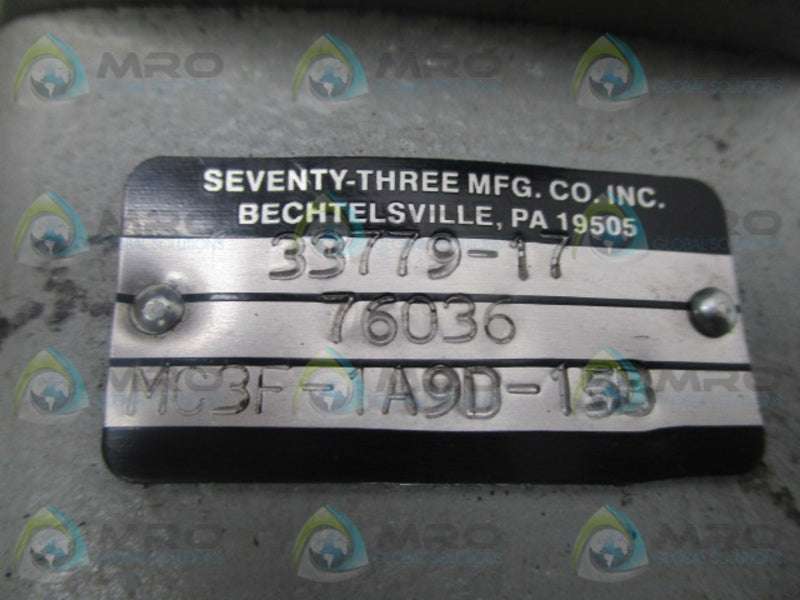 SEVENTY THREE MC3F1A9D-158 PUMP  UNMP