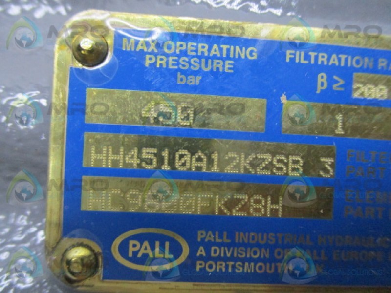 PALL HC9800FKZ8H HH4510A12KZSB HYDRAULIC FILTER HOUSING  NSMP