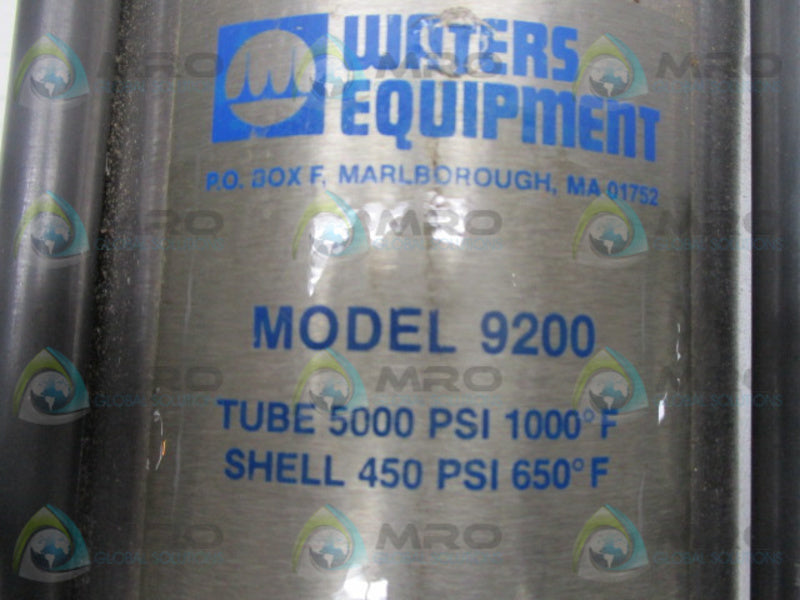WATERS EQUIPMENT 9200 WATER FLOW CYLINDER  UNMP