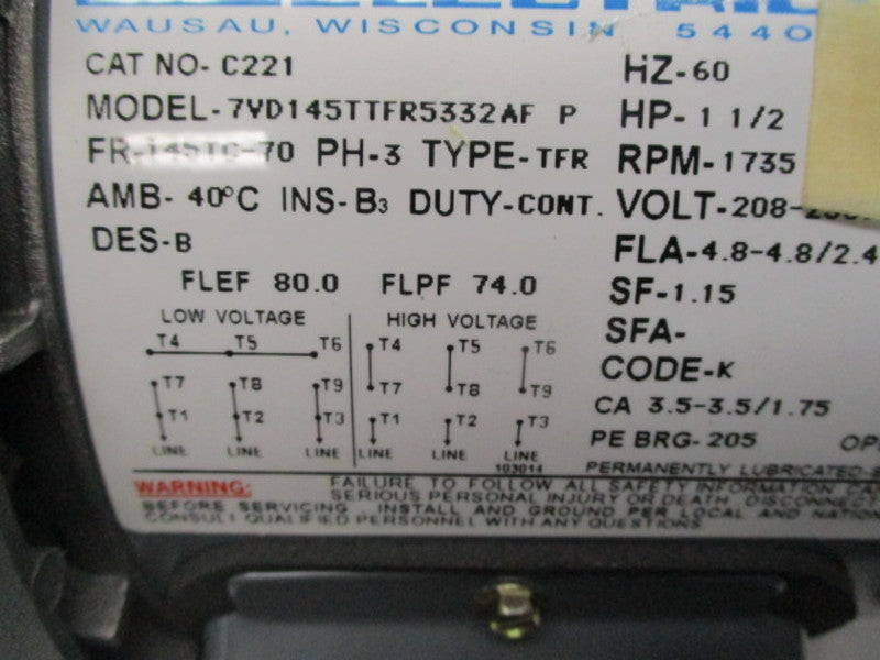 MARATHON ELECTRIC C221 NSMP