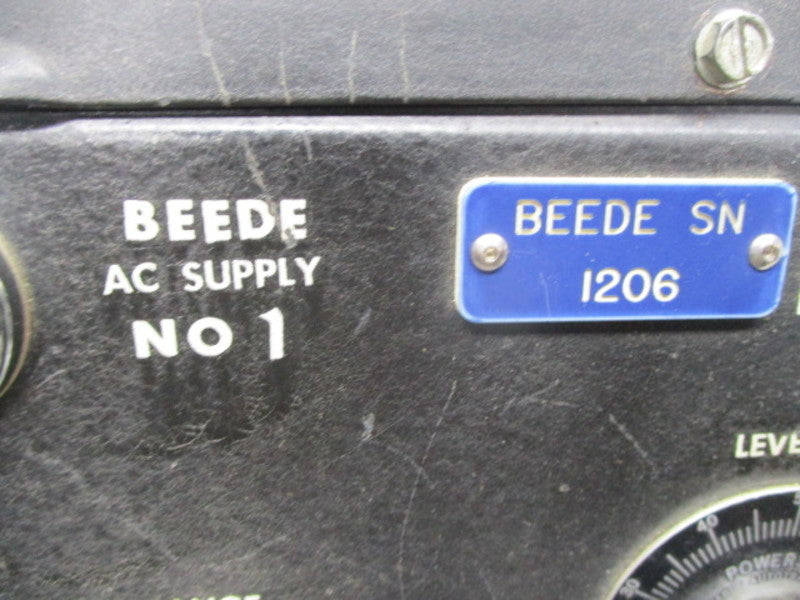 BEEDE NO 1 AC POWER SUPPLY  UNMP