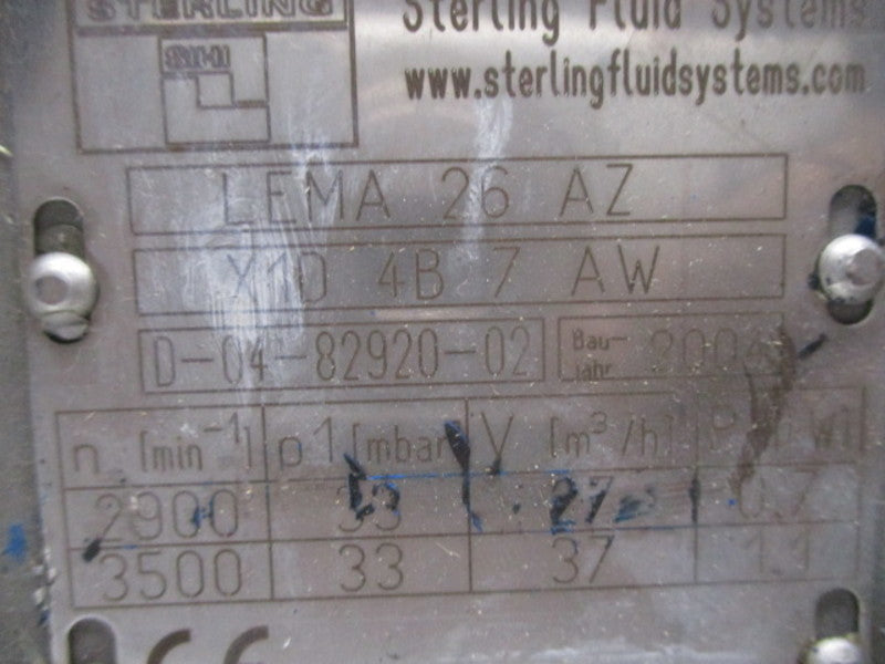 STERLING LEMU-26-A2 PUMP  UNMP